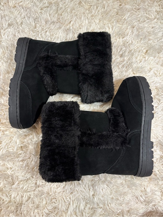 Style & Co. Shoes - Style & Co Women's Witty Black Suede & Faux Fur Winter Boots-7
